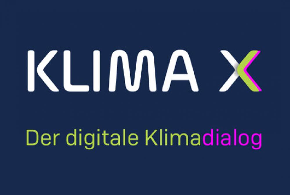 Text: Klima X, der digitale Klimadialog