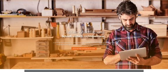 Screenshot der Startseite von gdi-zeit.de