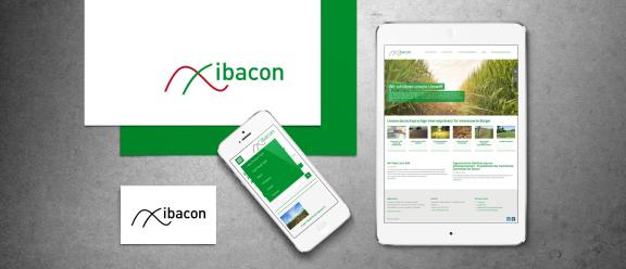Visitenkarte, Smartphone und Tablet mit ibacon Branding